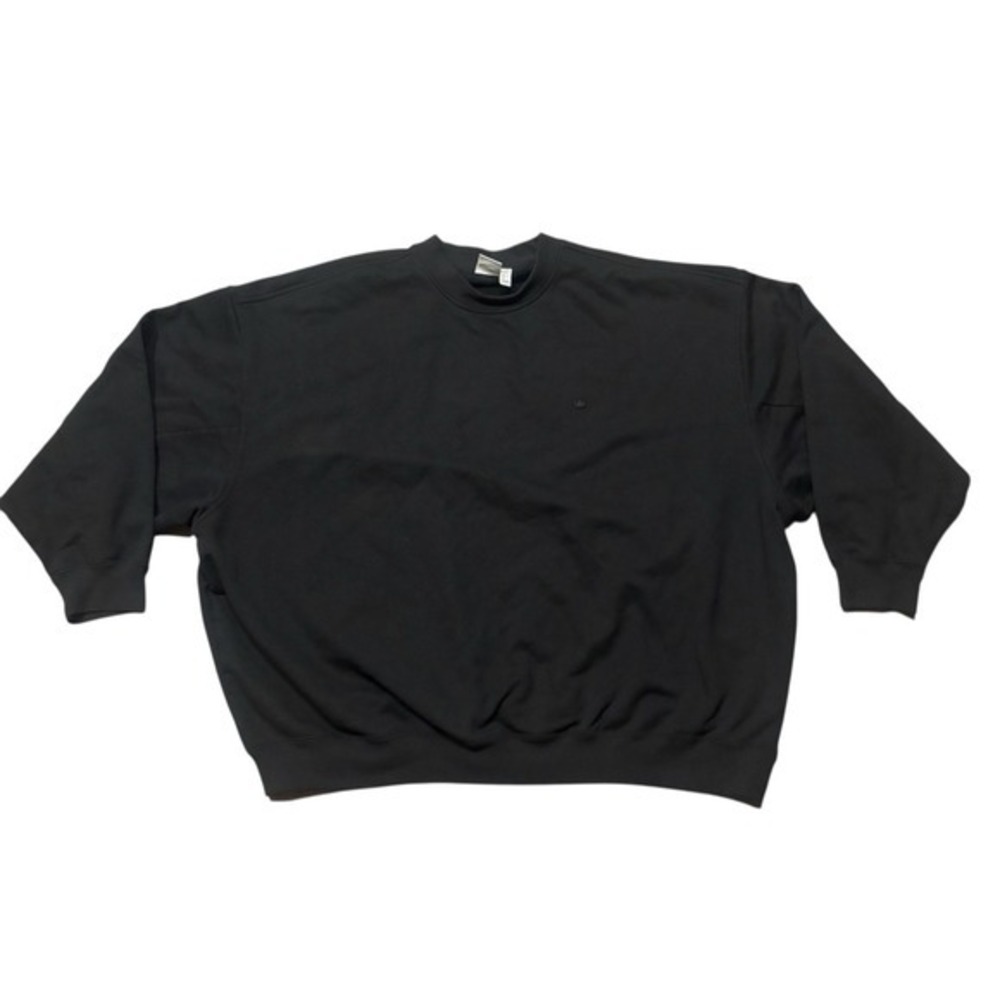 Adidas Originals Black Crewneck Sweatshirt Mens XL‎ Trefoil Minimal Logo